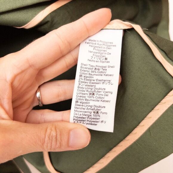 J. Crew Alfie Blazer in Chino Utility Green Size 10 Petite - Picture 6 of 11